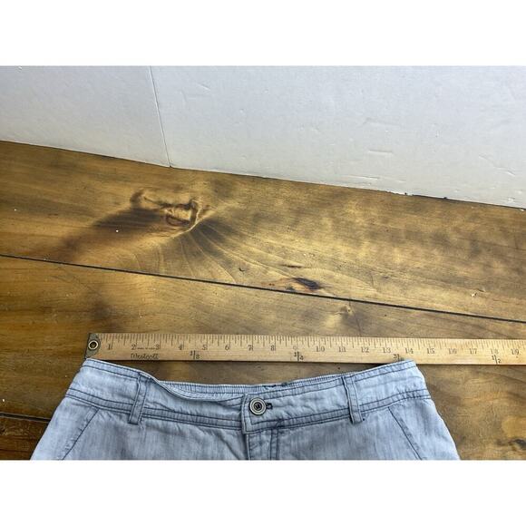 Michael Stars Pants Womens Small Blue Straight Linen Blend - Picture 7 of 9